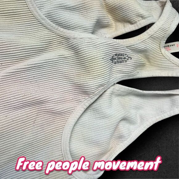 Preowned Free people movement workout crop top tank top watercolor - Small - Picture 4 of 7